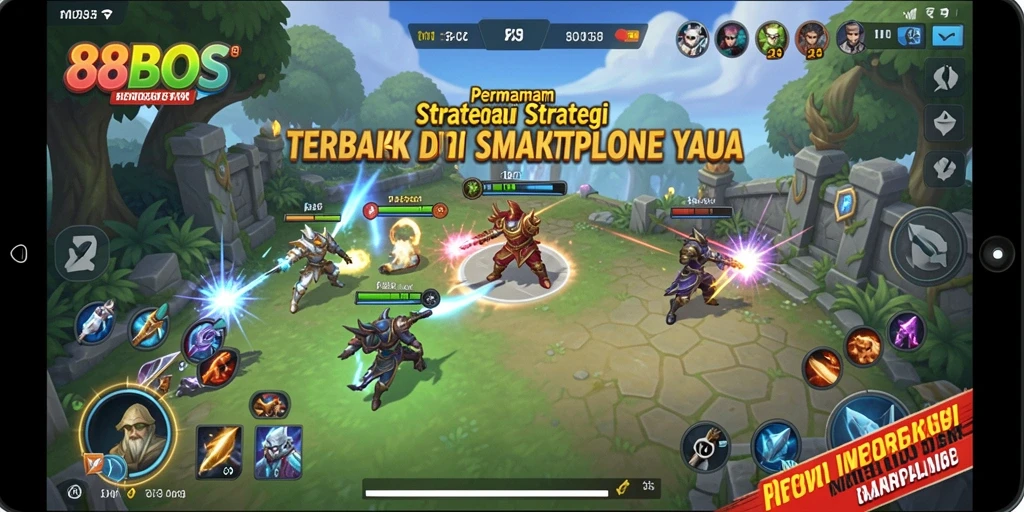 Tampilan gameplay menarik dalam <strong>88BOS</strong> yang menunjukkan pertempuran strategis.