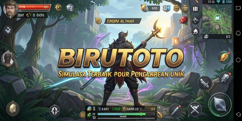 Gameplay BIRUTOTO dengan grafis menakjubkan dan interaksi yang mendalam.