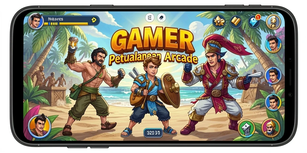 Gameplay seru dalam GAMERP dengan tantangan menegangkan.