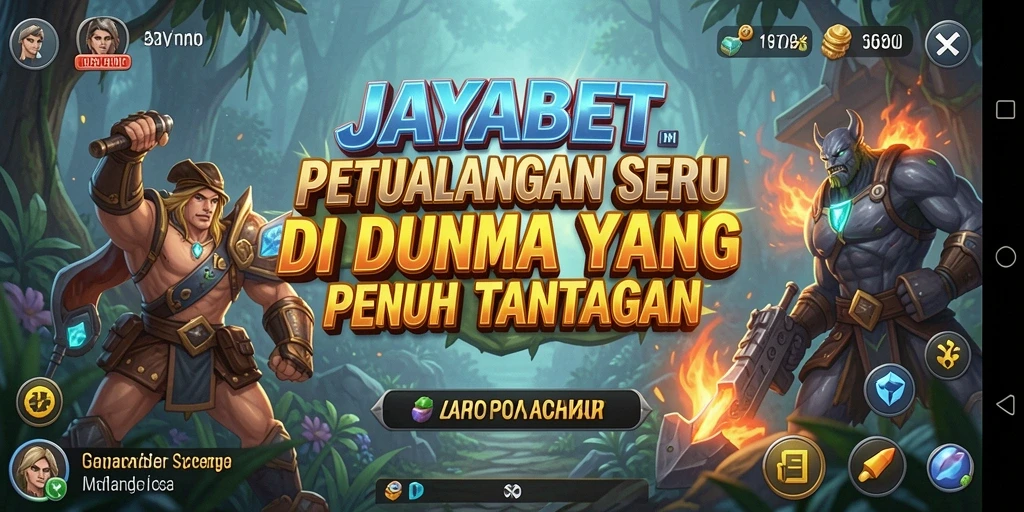 Screenshot gameplay JAYABET menampilkan petualangan menegangkan di dunia fantastis.