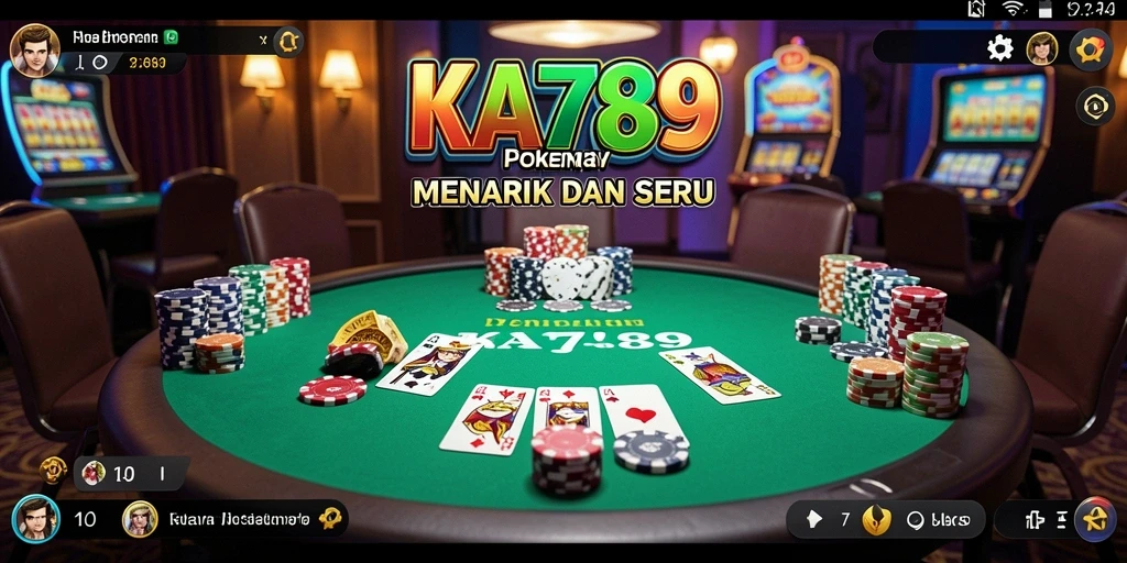 Screenshot KA789 menampilkan antarmuka permainan Poker yang mengasyikkan.