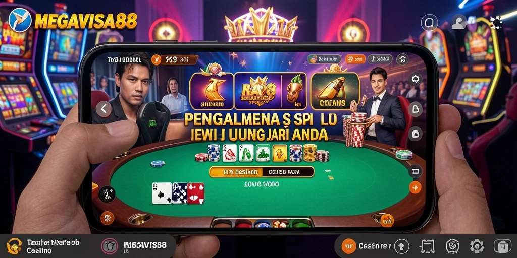 Screenshot gameplay Live Casino di MEGAVISA88 dengan dealer profesional.