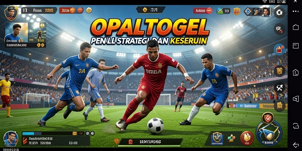 Tampilan gameplay OPALTOGEL yang penuh aksi dan strategi olahraga.