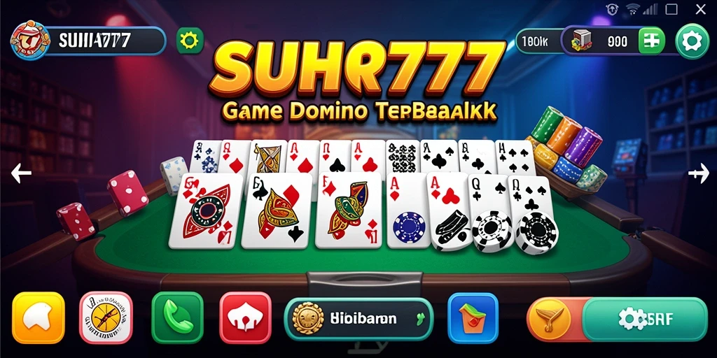 Tampilan gameplay seru dalam game Domino SUHU777.