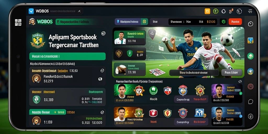 Screenshot WDBOS menampilkan antarmuka taruhan olahraga yang menarik.